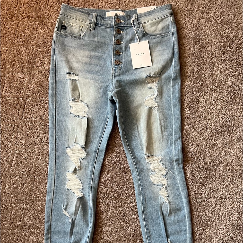 KanCan 5 Button fly Skinny Ankle